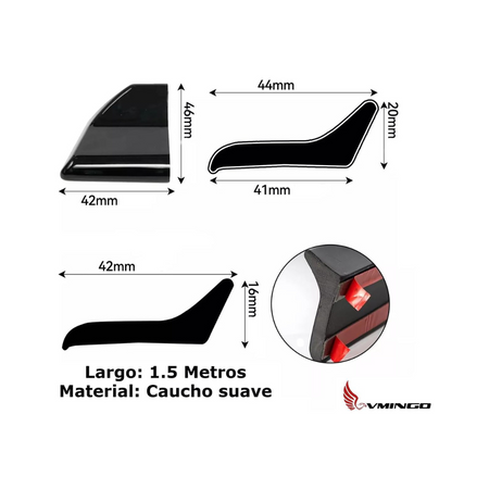 Aleron Cola de Pato Luz Led - Aleron