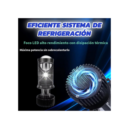 Focos Led Y6 Lupa H4 100W - Focos led