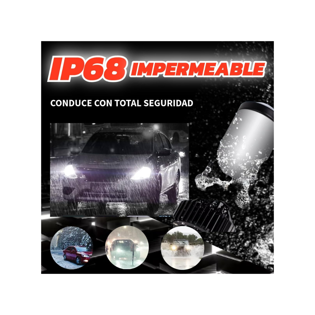 Focos Led Y6 Lupa H4 100W - Focos led