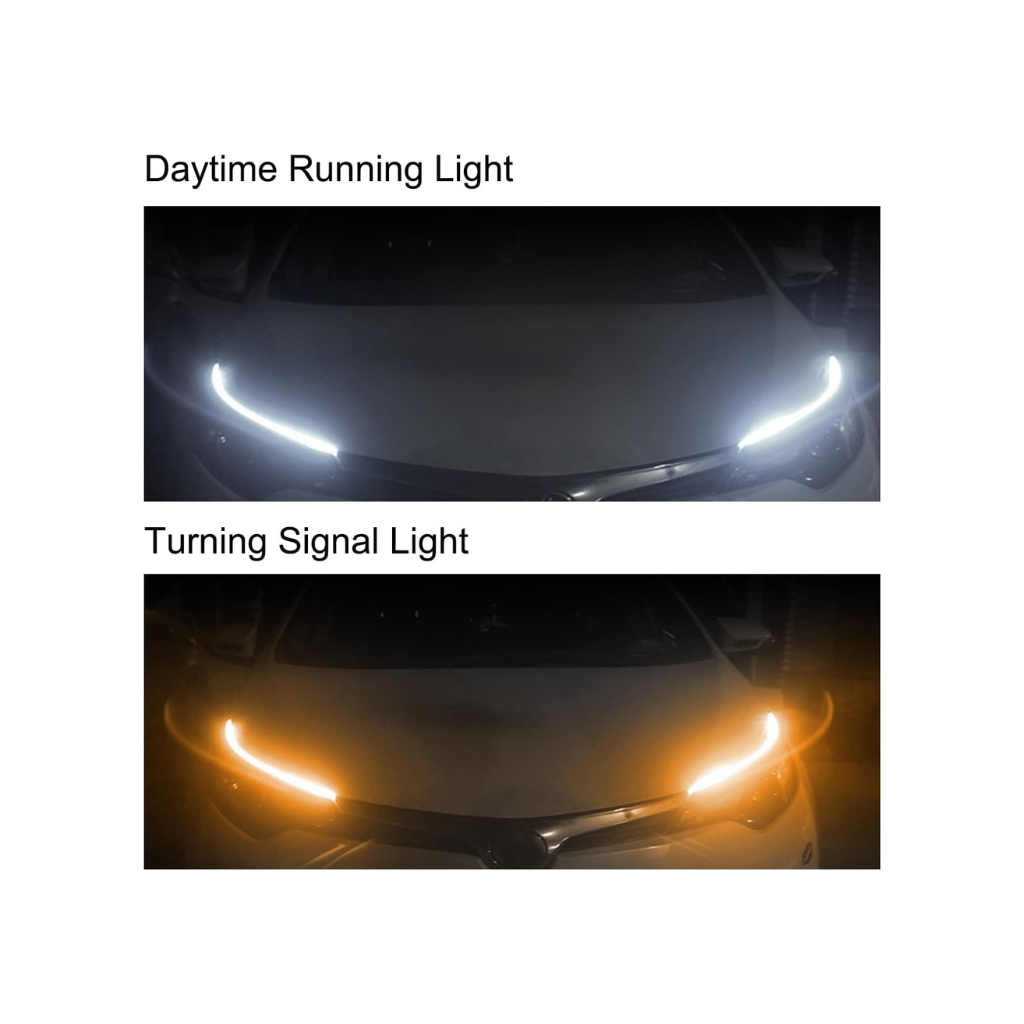 Juego de Tiras Led Para Faros 60cm blanco/ámbar - Led cofre