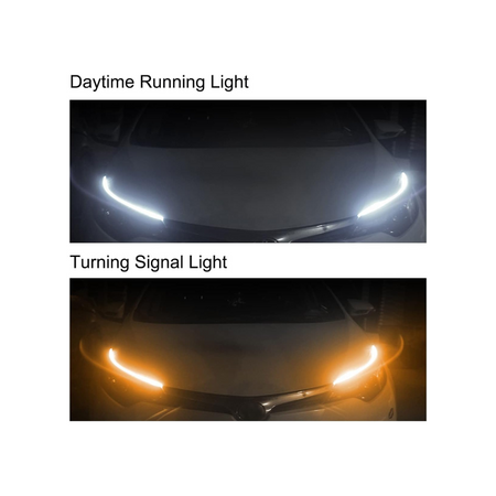 Juego de Tiras Led Para Faros 60cm blanco/ámbar - Led cofre