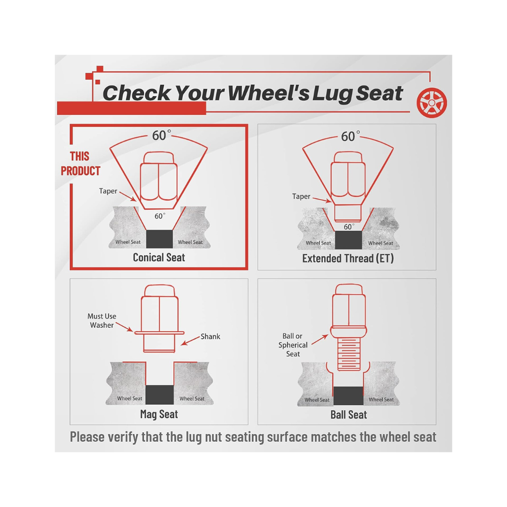 Kit De Tuercas Espiga 12x1.5 Tornasol Metalizado - TUERCAS