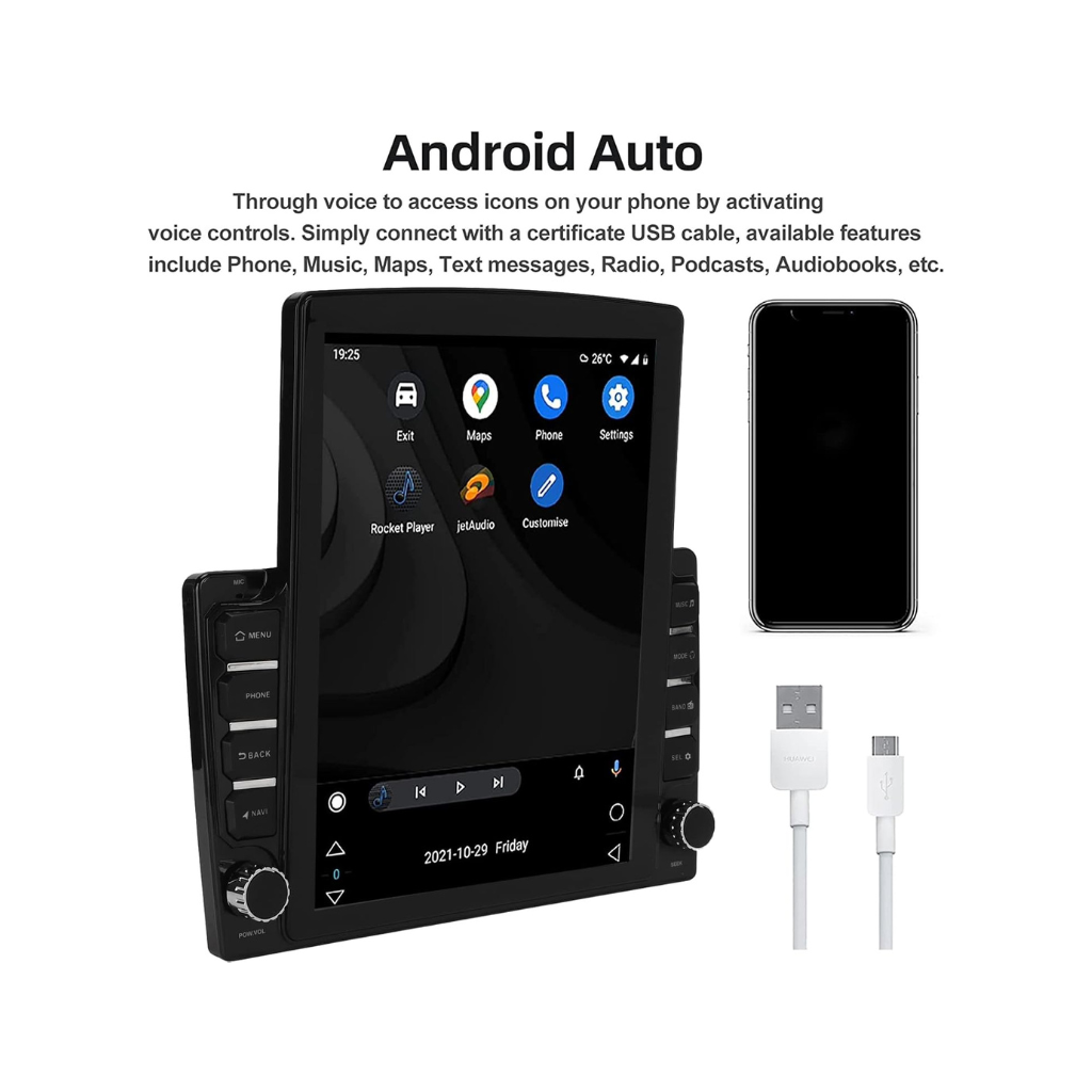 Pantalla Android 9’’ Vertical - Autoestereos