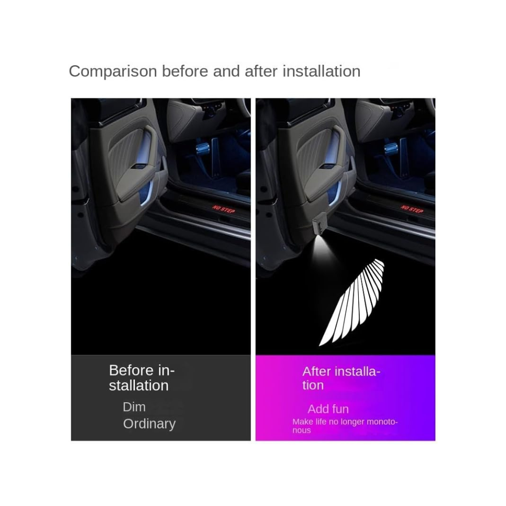 Proyector de puerta luz led logo Alas de Angel - Proyector led