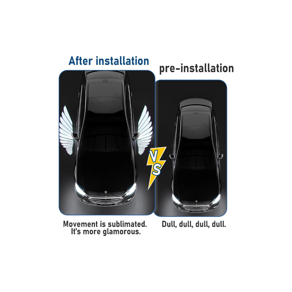 Proyector de puerta luz led logo Alas de Angel - Proyector led
