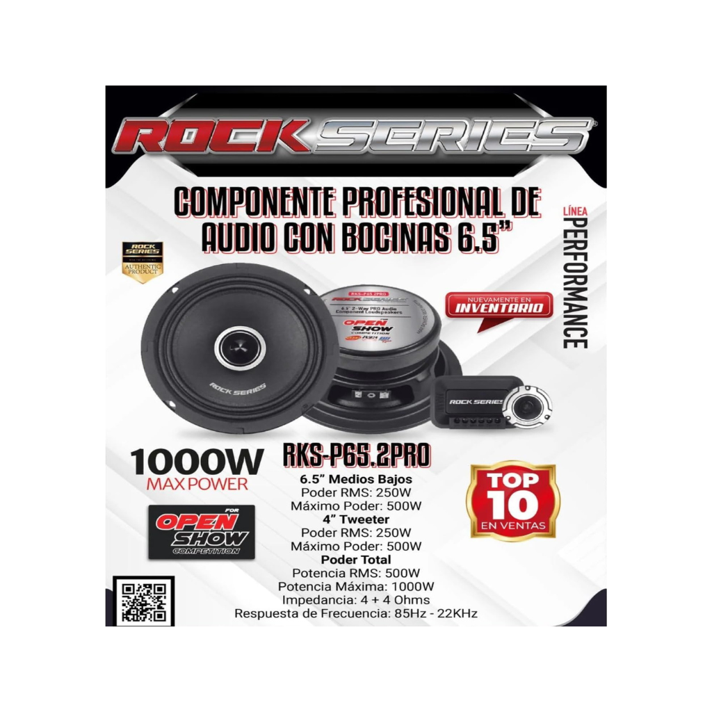 Set De Medios Rock Series RKS-P65.2PRO - Set medios