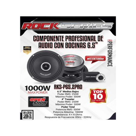 Set De Medios Rock Series RKS-P65.2PRO - Set medios
